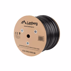 Lanberg LCU6-30CU-0305-BK, 305 m, Cat6, U/UTP (UTP), Black
