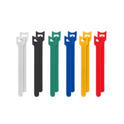Lanberg ORG01-MT150-MC6 cable tie Hook & loop cable tie Fabric Black, Blue, Green, Red, White, Yellow 12 pc(s)