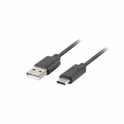 Lanberg CA-USBO-20CU-0010-BK USB cable USB 2.0 1 m USB A USB C Black