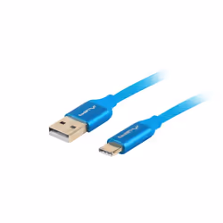 Lanberg CA-USBO-22CU-0018-BL USB cable USB 2.0 1.8 m USB A USB C Blue