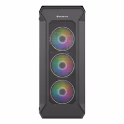 GENESIS Irid 505 ARGB, Midi Tower, PC, Black, Transparent, ATX, micro ATX, Mini-ITX, Acrylonitrile butadiene styrene (ABS), S ...