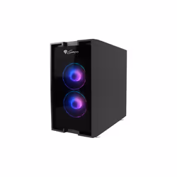GENESIS Irid 353 ARGB, Micro Tower, PC, Black, micro ATX, Mini-ITX, Acrylonitrile butadiene styrene (ABS), Steel, Tempered gl ...