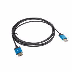 Lanberg CA-HDMI-22CU-0010-BK, 1 m, HDMI Type A (Standard), HDMI Type A (Standard), 3D, 18 Gbit/s, Black, Blue