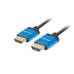 Lanberg CA-HDMI-22CU-0010-BK HDMI cable 1 m HDMI Type A (Standard) Black, Blue