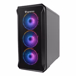 GENESIS Irid 503 ARGB Micro Tower Black, Transparent