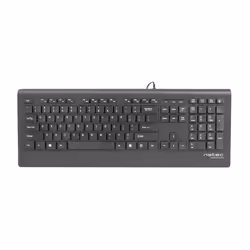 NATEC Barracuda, Full-size (100%), Wired, USB, Membrane, QWERTY, Black
