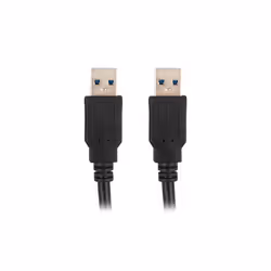Lanberg CA-USBA-30CU-0018-BK, 1.8 m, USB A, USB A, USB 3.2 Gen 1 (3.1 Gen 1), 5 Gbit/s, Black