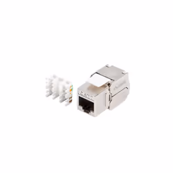 Lanberg KSF7-2000, Flat, Stainless steel, RJ-45, LSA, Female, Female