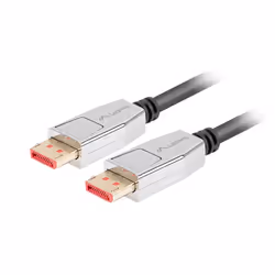 Lanberg CA-DPDP-20CU-0018-BK DisplayPort cable 1.8 m Black, Silver