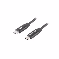 Lanberg CA-CMCM-40CU-0010-BK, 1 m, USB C, USB C, USB 2.0, 0.48 Gbit/s, Black