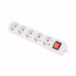 Lanberg PS1-05F-0150-W power extension 1.5 m 5 AC outlet(s) Indoor White