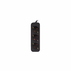 Lanberg PS0-03F-0150-BK power extension 1.5 m 3 AC outlet(s) Indoor Black