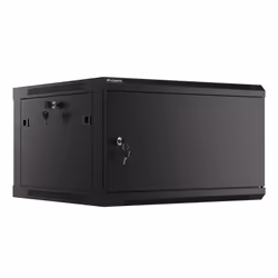 Lanberg WF01-6606-00B, Wall mounted rack, 6U, 60 kg, 20.3 kg, Black