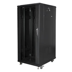 Lanberg FF01-6827-12BL rack cabinet 27U Freestanding rack Black