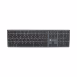 NATEC NKL-1830, Full-size (100%), Wireless, RF Wireless + Bluetooth, Membrane, QWERTY, Black, Grey