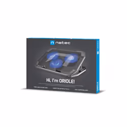 NATEC Oriole laptop cooling pad 43.9 cm (17.3") 1280 RPM Black