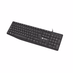 NATEC NKL-1948, Full-size (100%), Wired, USB, Membrane, QWERTY, Black