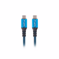 Lanberg CA-CMCM-45CU-0012-BK USB cable USB4 Gen 2x2 0.12 m USB C Black, Blue