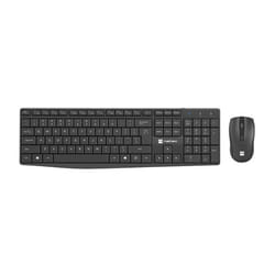 NATEC SQUID keyboard Mouse included Home/Office USB QWERTY US International Black