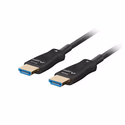 Lanberg CA-HDMI-30FB-1000-BK, 100 m, HDMI Type A (Standard), HDMI Type A (Standard), 48 Gbit/s, Black