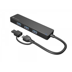 NATEC Mayfly USB 3.2 Gen 1 (3.1 Gen 1) Type-A + Type-C 5000 Mbit/s Black