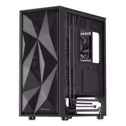 GENESIS Diaxid 605F, Midi Tower, PC, Black, ATX, micro ATX, Mini-ATX, ABS, Steel, Tempered glass, Gaming