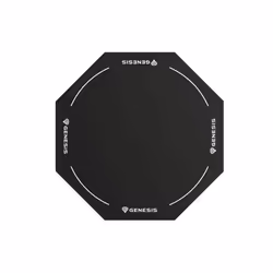 GENESIS Tellur 400 Octagon Logo, Chair mat, Black, Fabric, Rubber, 1000 mm, 1 pc(s)