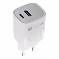 NATEC NUC-2140 mobile device charger Universal White AC Fast charging Indoor