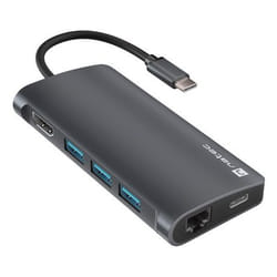 NATEC NMP-2162 laptop dock/port replicator Wired USB 3.2 Gen 1 (3.1 Gen 1) Type-C Grey