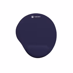NATEC MARMOT, Dark Blue, Monochromatic, Fabric, Gel, Rubber, Wrist rest, Non-slip base