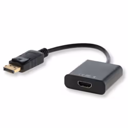 Savio CL-55, 0.2 m, DisplayPort, HDMI Type A (Standard), Male, Female, Black