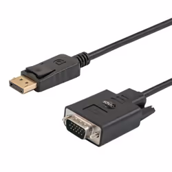 Savio CL-92, 1.8 m, DisplayPort, VGA (D-Sub), Male, Male, Straight
