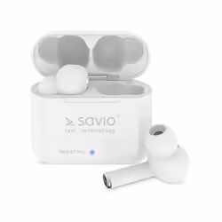 Savio TWS-07 PRO, Wireless, Music, 20 - 20000 Hz, 8 g, Headphones, White