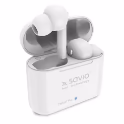 Savio TWS-07 PRO headphones/headset Wireless In-ear Music Bluetooth White