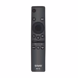 Savio RC-12 remote control IR Wireless TV Press buttons, TV, IR Wireless, Press buttons, Black