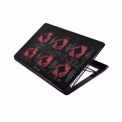 Savio Laptop cooling pad 6 backlit fans 2000 RPM COS-01, 43.9 cm (17.3"), 5 kg, 6 pc(s), 7 cm, 7 cm, 7 cm