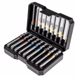 Screwdriver Bit Set; GRAPHITE; Plastic Cassette 18
