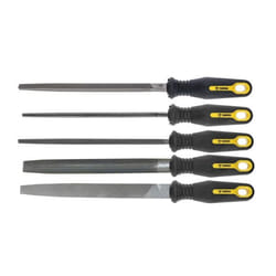 TOPEX 06A250 File Set 200 5 Round file, Half-round File, Square File, Triangular File, Flat Blunt File