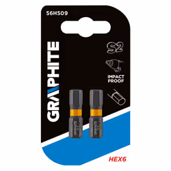 Graphite 56H509, 1/4", 6 mm, 25 mm, 12 g, Blister