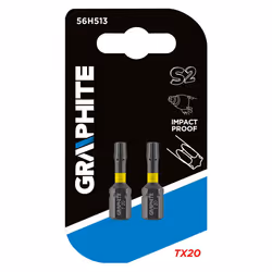 Graphite 56H513, 1/4", TX20, 25 mm, 8 g, Blister
