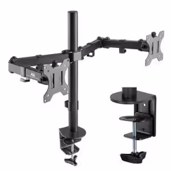 Maclean MC-884, Clamp, 16 kg, 43.2 cm (17"), 81.3 cm (32"), 75 x 100 mm, Black