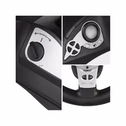 NanoRS RS700 Gaming Controller Black, Silver USB Steering wheel Analogue / Digital Android, Nintendo Switch, PC, PlayStation 4, Playstation 3, Xbox One - Additional view 5