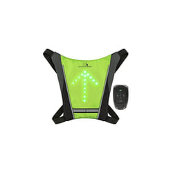 Maclean MCE420 LED Signal Pack Safety Bike Reflective Vest Backpack with LED Signal Light