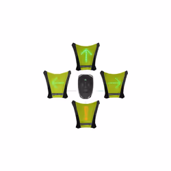 Maclean MCE420 LED Signal Pack Safety Bike Reflective Vest Backpack with LED Signal Light - Additional view 5