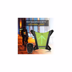 Maclean MCE420 LED Signal Pack Safety Bike Reflective Vest Backpack with LED Signal Light - Additional view 6