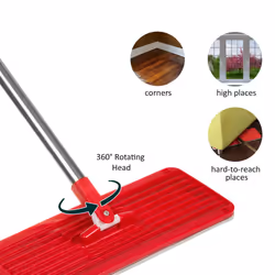 GB870 MaxiClean Flat Mop Set with 2 in 1 Cleaning Bucket 5.7L Mop Set Floor Wiper Mop Cleaning System Cleaner 360 Rotating Mop Head