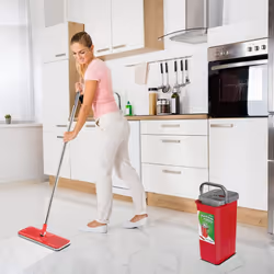 GB870 MaxiClean Flat Mop Set with 2 in 1 Cleaning Bucket 5.7L Mop Set Floor Wiper Mop Cleaning System Cleaner 360 Rotating Mop Head - Additional view 8