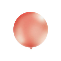 PartyDeco Decorations Giant Metallic Rose Gold 1 Meter Balloon x 1