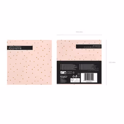PartyDeco SP33-23-081J paper napkins Gold, Pink 20 pc(s)