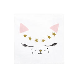 PartyDeco SP33-50 paper napkins Black, Gold, Pink, White 20 pc(s)